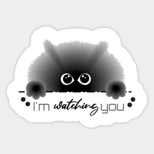 I'm watching you.. big cat Sticker